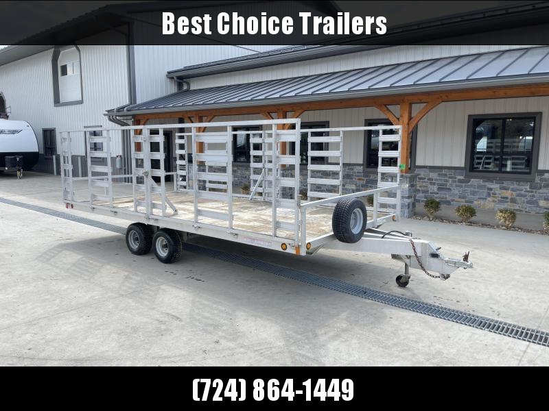 USED 2008 Worthington 8x16' 4-Place ATV Aluminum Utility Landscape Trailer 5000# GVW USED 2008 Worthington 8x16' 4-Place ATV Aluminum Utility Landscape Trailer 5000# GVW
