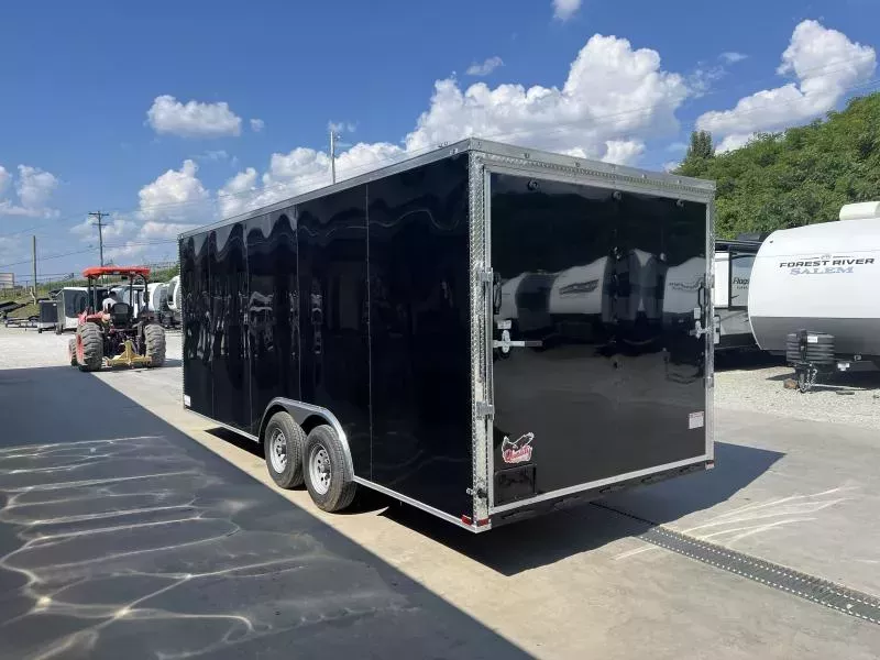 2025 Quality 8.5x20' Enclosed Car Hauler Trailer 9990# GVW * BLACKOUT PKG * 7' HEIGHT * 60" TRIPLE TUBE TONGUE * SILVER EXTERIOR * 5200# AXLES * PLYWOOD WALLS & FLOORS * TUBE WALL & CEILING STUDS * LED LIGHTS * 16" O.C. WALL AND FLOORS * RV DOOR * V-NOSE UOGonQw2o1ly