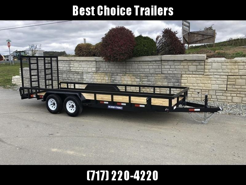 2021 Sure-Trac 7x18 Tube Top Utility Landscape Trailer 9900# GVW * PROFESSIONAL LANDSCAPE SERIES * HD REINFORCED GATE+SPRING ASSIST * 5" TONGUE & FRAME * 7K JACK * 2X3" TUBE TOP RAIL * SPARE MOUNT * PROTECTED WIRING * TRIPLE TONGUE * STAKE POCKETS * BULLE 2021 Sure-Trac 7x18 Tube Top Utility Landscape Trailer 9900# GVW * PROFESSIONAL LANDSCAPE SERIES * HD REINFORCED GATE+SPRING ASSIST * 5" TONGUE & FRAME * 7K JACK * 2X3" TUBE TOP RAIL * SPARE MOUNT * PROTECTED WIRING * TRIPLE TONGUE * STAKE POCKETS * BULLE