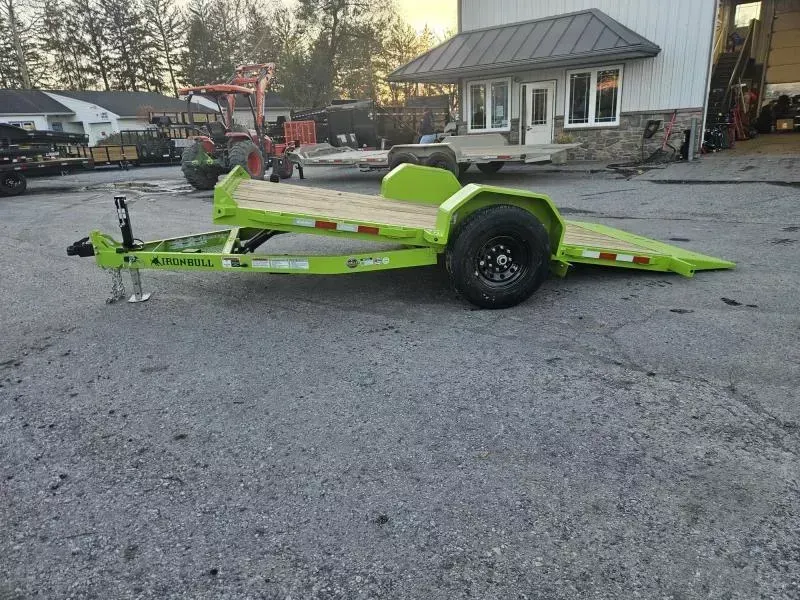 2026 Iron Bull 7x12' Gravity Tilt Equipment Trailer 7000# GVW * TORSION SUSPENSION * CUSHION CYLINDER * STOP/CONTROL VALVE * ADJUSTABLE COUPLER * DROP LEG JACK * CHAIN TRAY * KNIFE EDGE