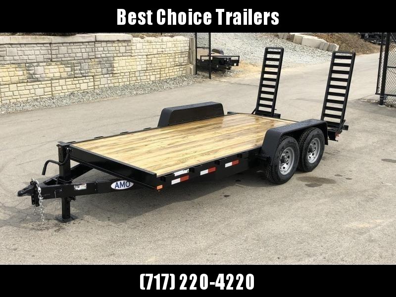 2021 AMO 7x16' Equipment Trailer 12000# GVW * ALL LED LIGHTS * STAND UP RAMPS * BEAVERTAIL * STACKED 6" CHANNEL TONGUE/FRAME * 12K DROP LEG JACK * REMOVABLE FENDERS 2021 AMO 7x16' Equipment Trailer 12000# GVW * ALL LED LIGHTS * STAND UP RAMPS * BEAVERTAIL * STACKED 6" CHANNEL TONGUE/FRAME * 12K DROP LEG JACK * REMOVABLE FENDERS