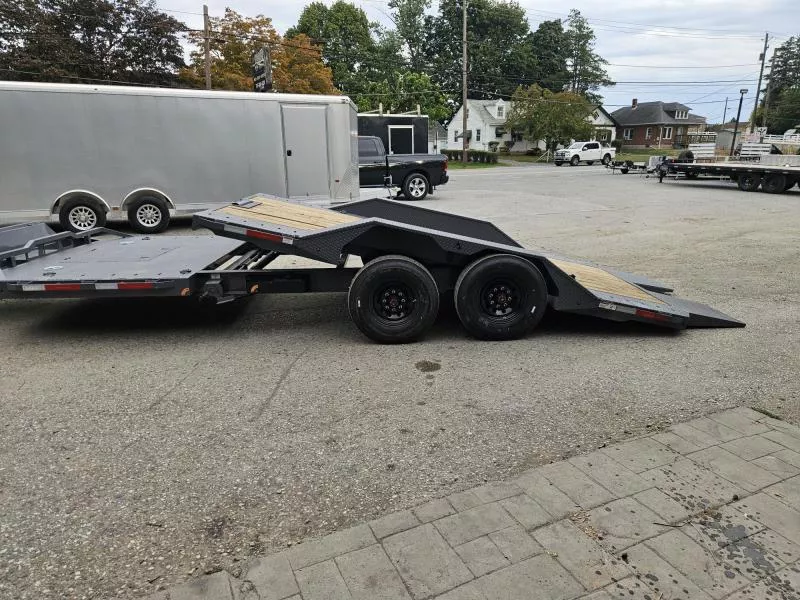 2026 RawMaxx 102x22' Gravity Tilt Equipment Trailer 16000# * 8000# AXLES * 102" DECK/DRIVE OVER'S * 16+6 SPLIT DECK * 8" I-BEAM FRAME * HYDRAULIC CONTROL VALVE * TORSION SUSPENSION * TOOLBOX * WINCH PLATE+ROLLER * DEXTER'S * RUBRAIL/POCKETS/D-RING/X-TRACK