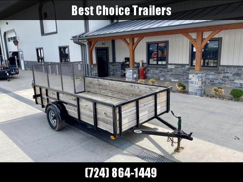 USED 2018 AMO 78x12' High Side Utility Landscape Trailer 2990# GVW * 4-BOARD HIGH SIDE * 2' SIDES * TOOLESS GATE REMOVAL * TIE DOWNS USED 2018 AMO 78x12' High Side Utility Landscape Trailer 2990# GVW * 4-BOARD HIGH SIDE * 2' SIDES * TOOLESS GATE REMOVAL * TIE DOWNS