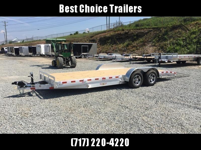 2021 H&H 7x20' Aluminum Car Hauler Trailer 9990# GVW * HEAVY DUTY 8" FRAME * EXTRUDED BEAVERTAIL * DROP LEG JACK * ALUMINUM WHEELS * REMOVABLE FENDERS * CHANNEL C/M * RUBRAIL 2021 H&H 7x20' Aluminum Car Hauler Trailer 9990# GVW * HEAVY DUTY 8" FRAME * EXTRUDED BEAVERTAIL * DROP LEG JACK * ALUMINUM WHEELS * REMOVABLE FENDERS * CHANNEL C/M * RUBRAIL