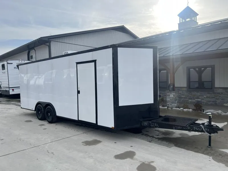 2026 Quality Cargo 8.5x22 9990 GVW ENCLOSED CARGO TRAILER * FINISHED INTERIOR * RUBBER FLOORING * AC UNIT * LED LIGHTS * D-RINGS * CABINETS * ESCAPE DOOR * GEN DECK * 