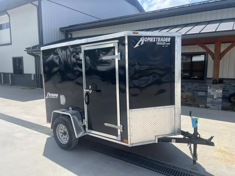 USED 2024 Homesteader Trailers 5X8 2990 GVW Enclosed Cargo Trailer * D-RINGS * SIDE DOOR W/ BAR LOCK
