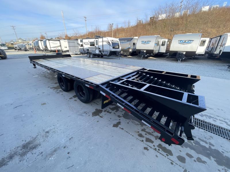 2023 Big Tex Trailers 22PH 102x25' Pintle Beavertail Deckover Trailer 23900 GVW * 10K DEXTER