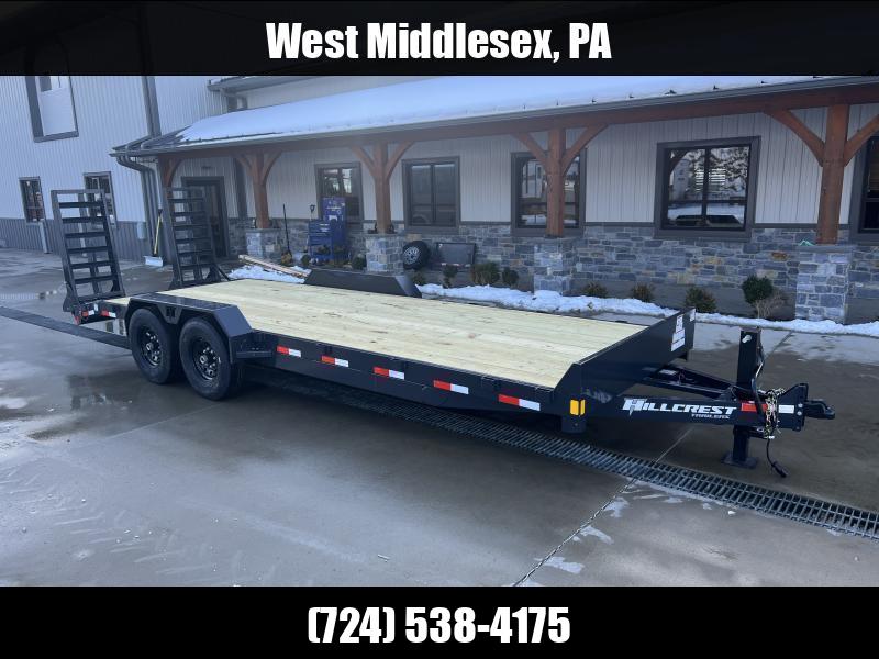 2025 Hillcrest Trailers 7x18 Equipment Trailer 14000 GVW * HD RAMPS * D-RINGS/STAKE POCKETS * ADJUSTABLE COUPLER * 12K JACK * CHARCOAL POWDER COAT 1762973114