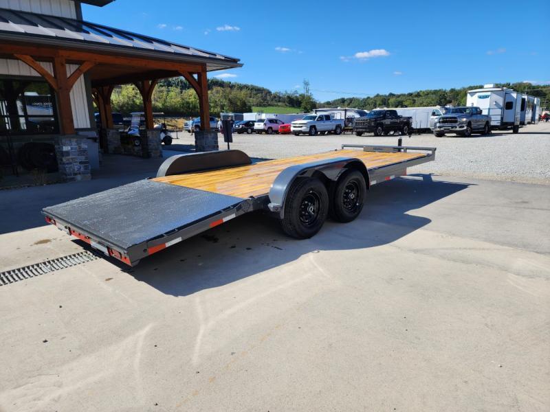 2025 Lamar 7x20' Car Hauler Trailer 9990# GVW * 4' DOVETAIL - LOW LOAD ANGLE * 4 D-RINGS * WINCH PLATE * CHARCOAL POWDERCOATING * 7K DROP LEG JACK * CHANNEL C/M * CAST COUPLER * SEALED HARNESS