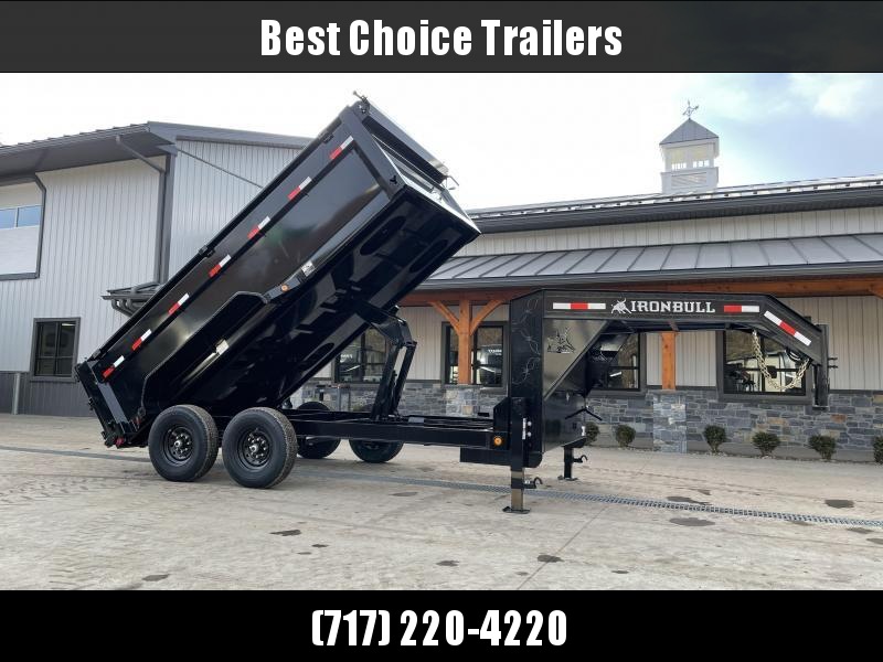 2021 Iron Bull 7x12' Gooseneck Dump Trailer 14000# GVW * 7 GAUGE FLOOR * 48" HIGH SIDES * TARP KIT * DUAL 12K JACKS * D-RINGS * DEXTER AXLES * SCISSOR HOIST * TOOLBOX 2021 Iron Bull 7x12' Gooseneck Dump Trailer 14000# GVW * 7 GAUGE FLOOR * 48" HIGH SIDES * TARP KIT * DUAL 12K JACKS * D-RINGS * DEXTER AXLES * SCISSOR HOIST * TOOLBOX