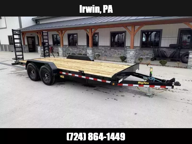 2026 Big Tex Trailers 14EB 7x20' Equipment Trailer 14000# GVW * STAND UP EQUIPMENT RAMPS * REMOVABLE FENDERS * DROP LEG JACK * ADJUSTABLE CAST COUPLER 1758135339