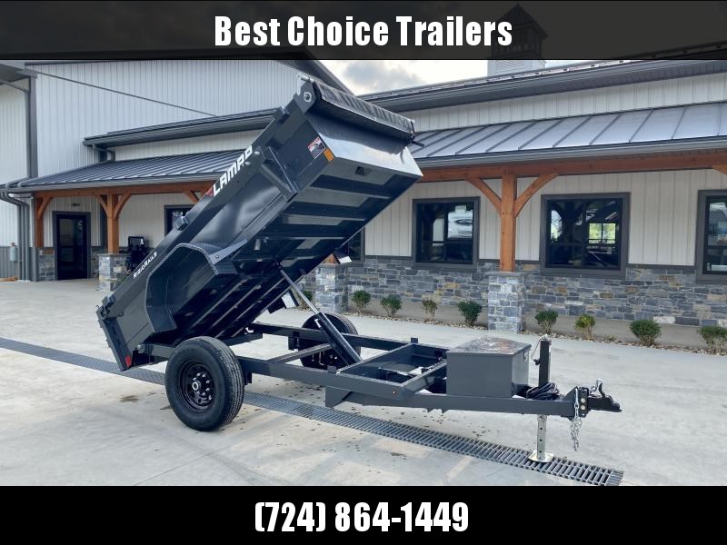 2021 Lamar 5x10' Single Axle Dump Trailer 7000# GVW * BARN DOOR GATE * DELUXE TARP * UNDERMOUNT RAMPS * ADJUSTABLE COUPLER * DROP LEG JACK * RIGID RAILS * 110V CHARGER * DOUBLE CHANNEL FRAME * 10GA FLOOR * POWER UP/DOWN * 16" TIRES * 7K AXLES 2021 Lamar 5x10' Single Axle Dump Trailer 7000# GVW * BARN DOOR GATE * DELUXE TARP * UNDERMOUNT RAMPS * ADJUSTABLE COUPLER * DROP LEG JACK * RIGID RAILS * 110V CHARGER * DOUBLE CHANNEL FRAME * 10GA FLOOR * POWER UP/DOWN * 16" TIRES * 7K AXLES