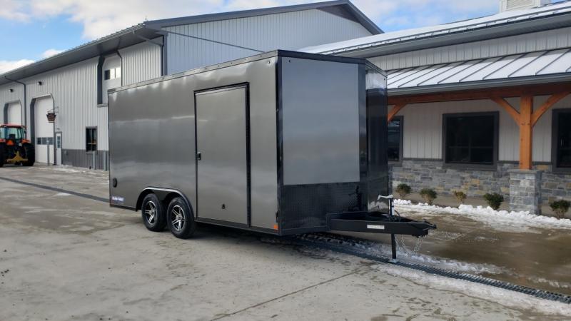2022 Sure-Trac 8.5x16' Enclosed Cargo Trailer 7000# GVW * CHARCOAL BLACKOUT PKG * PRO SERIES * TORSION * BACKUP LIGHTS * SCREWLESS * 1 PIECE ALUMINUM ROOF * PLYWOOD * TUBE STUDS * ALUMINUM WHEELS 2022 Sure-Trac 8.5x16' Enclosed Cargo Trailer 7000# GVW * CHARCOAL BLACKOUT PKG * PRO SERIES * TORSION * BACKUP LIGHTS * SCREWLESS * 1 PIECE ALUMINUM ROOF * PLYWOOD * TUBE STUDS * ALUMINUM WHEELS
