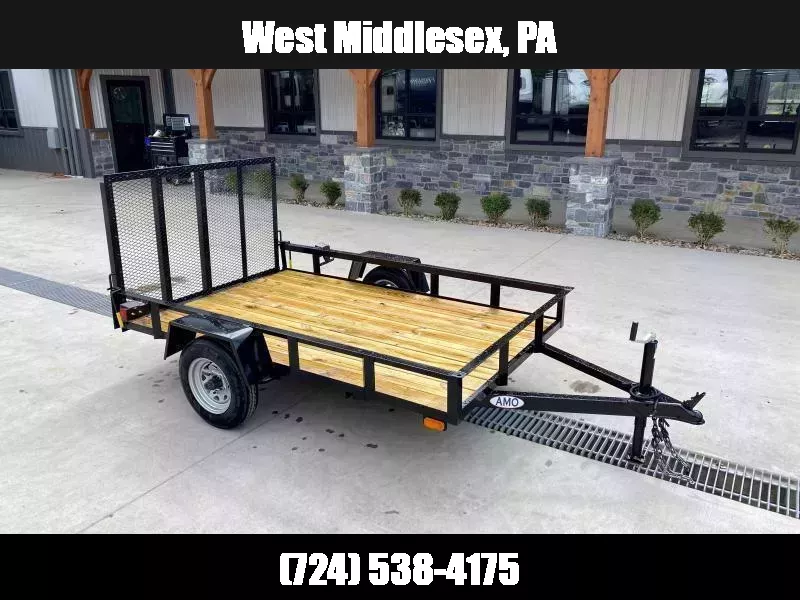 2026 AMO 5x8' Angle Iron Utility Landscape Trailer 2200# GVW * GATE * A-FRAME TONGUE * A-FRAME JACK * 2" BALL 1761768093