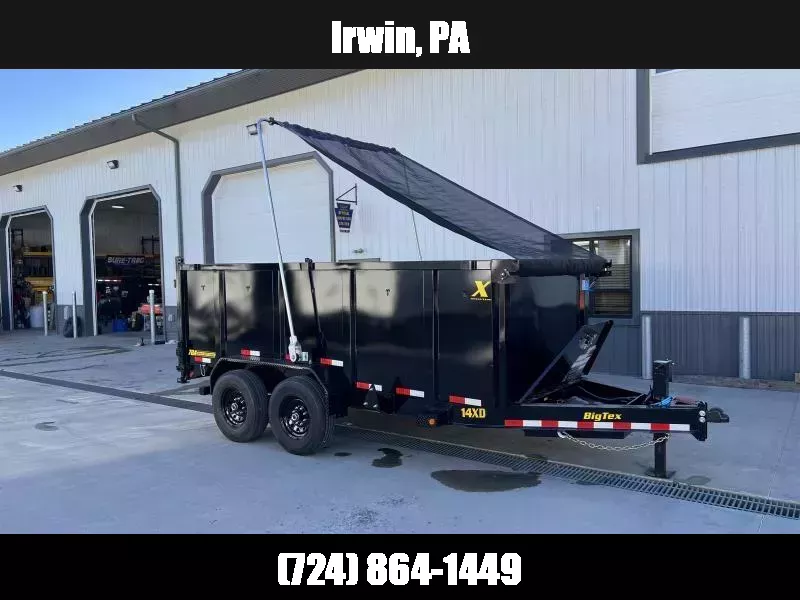 2026 Big Tex Trailers 14XD 7x14' HD Scissor Dump Trailer 14000# GVW * 7GA FLOOR * SWING ARM TARP * 14-PLY TIRES * OVERSIZE TOOLBOX * SCISSOR HOIST * 8" I-BEAM FRAME * COMBO GATE * 12K JACK * REAR STABILIZER JACKS * HD TOP RAIL 1761250995