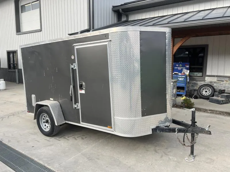 USED 2020 Arising 5X10 2990 GVW ENCLOSED CARGO TRAILER * SIDE MAN DOOR * RAMP DOOR * 