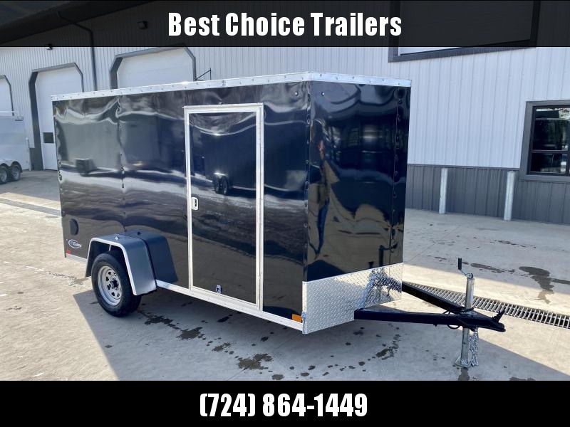 2023 ITI Cargo 6x12' Enclosed Cargo Trailer 2990 GVW * BLACK EXTERIOR * .030 SEMISCREWLESS