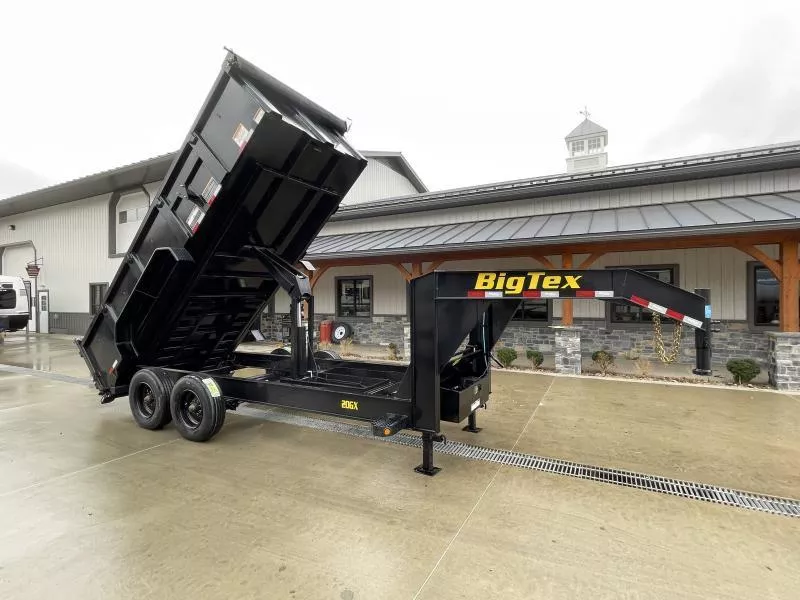 2026 Big Tex Trailers 20GX 7x16' HD Gooseneck High Side Dump Trailer 20000# GVW * 3' HIGH SIDES * 10K TORSION AXLES * OIL BATH HUBS * OVERSIZE 235/17.5 18-PLY RUBBER * 19# FRAME * 7 GAUGE FLOOR