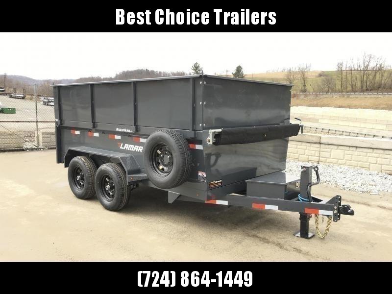 2021 Lamar DM10 77x12' 9990# Low Profile Dump Trailer * 3.5' HIGH SIDES * 12K JACK * TARP KIT * ADJUSTABLE COUPLER * CHARCOAL * SPARE TIRE 2021 Lamar DM10 77x12' 9990# Low Profile Dump Trailer * 3.5' HIGH SIDES * 12K JACK * TARP KIT * ADJUSTABLE COUPLER * CHARCOAL * SPARE TIRE