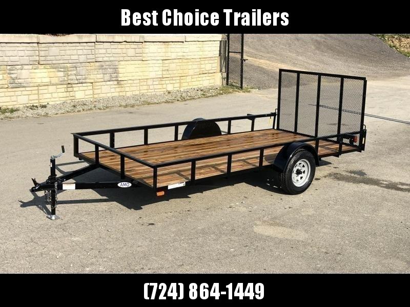 2021 AMO 78x14' Utility Landscape Trailer 2990# GVW * 4' GATE * TOOLESS GATE REMOVAL * 3500# AXLE * 15" RADIAL TIRES 2021 AMO 78x14' Utility Landscape Trailer 2990# GVW * 4' GATE * TOOLESS GATE REMOVAL * 3500# AXLE * 15" RADIAL TIRES