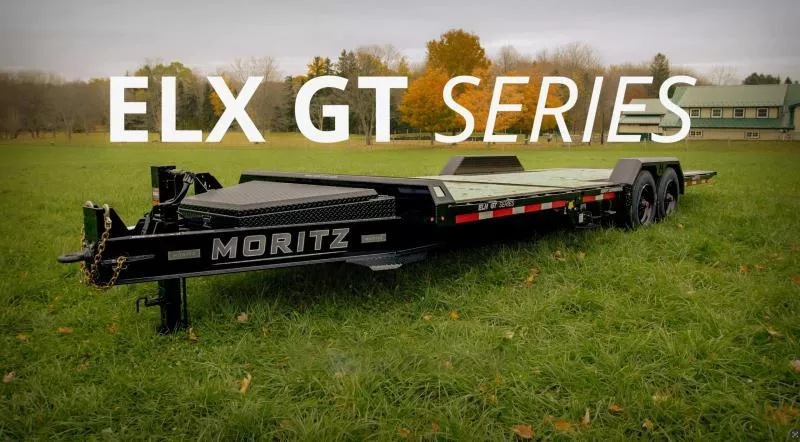 2026 Moritz 7x24' Gravity Tilt Equipment Trailer 25900# GVW * 12000# DEXTER SUPER SINGLES * 235/17.5" 18-PLY TIRES * TORSION SUSPENSION * WET COAT PAINT * 10"/19# I-BEAM FRAME * MONSTER TOOLBOX * 4-BOLT COUPLER * DROP AXLES * HD FENDERS