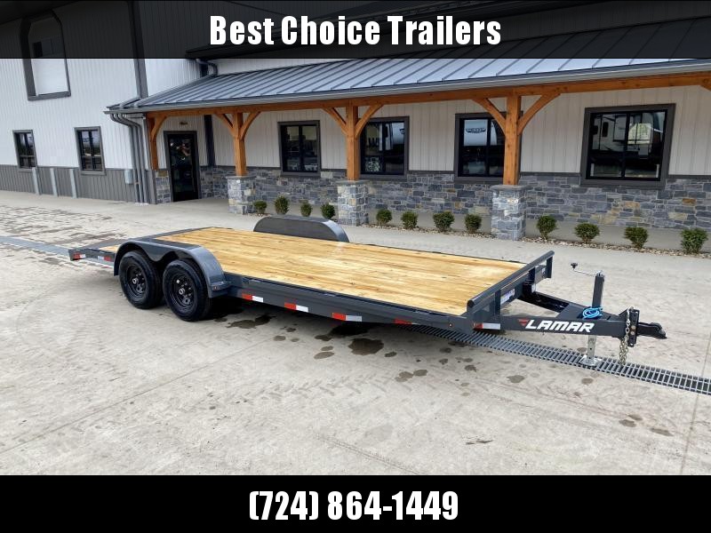 2021 Lamar 7x20' Car Hauler Trailer 9990# GVW * CHARCOAL POWDERCOATING * 7K DROP LEG JACK * CHANNEL C/M * ADJUSTABLE COUPLER * RUBRAIL 2021 Lamar 7x20' Car Hauler Trailer 9990# GVW * CHARCOAL POWDERCOATING * 7K DROP LEG JACK * CHANNEL C/M * ADJUSTABLE COUPLER * RUBRAIL