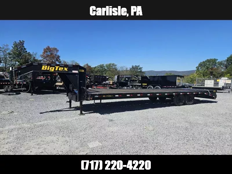 USED Big Tex Trailers 16GN 102x30' HD Gooseneck Beavertail Deckover Trailer 17500# GVW * FULL WIDTH RAMPS * 12" PIERCED I-BEAM FRAME * DUAL JACKS * TOOLBOX * 17.5" 16-PLY RUBBER * OIL BATH HUBS 1759341000
