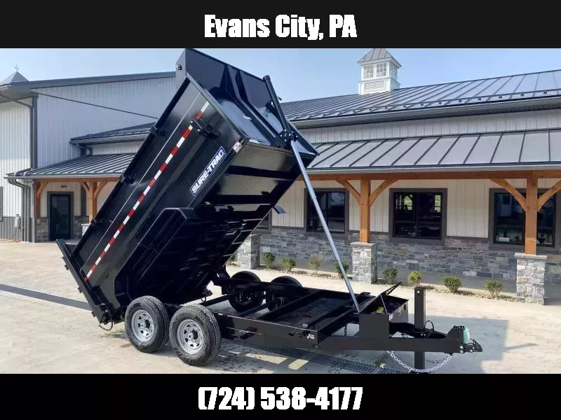 2026 Sure-Trac 7x14' Dump Trailer 14000# GVW * HYDRAULIC JACK * DELUXE TARP KIT * 4' HIGH SIDES + BULKHEAD * TELESCOPIC HOIST * INTEGRATED KEYWAY * UNDERBODY TOOL TRAY * ADJUSTABLE COUPLER * 110V CHARGER * UNDERMOUNT RAMPS 1756498343