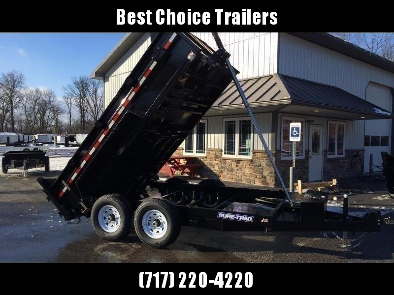 2021 Sure-Trac 7x12' Dump Trailer 12000# GVW * TELESCOPIC HOIST * FRONT/REAR BULKHEAD * INTEGRATED KEYWAY * 2' SIDES * UNDERBODY TOOL TRAY * ADJUSTABLE COUPLER * 110V CHARGER * UNDERMOUNT RAMPS * COMBO GATE * 7K DROP LEG JACK * SPARE MOUNT 2021 Sure-Trac 7x12' Dump Trailer 12000# GVW * TELESCOPIC HOIST * FRONT/REAR BULKHEAD * INTEGRATED KEYWAY * 2' SIDES * UNDERBODY TOOL TRAY * ADJUSTABLE COUPLER * 110V CHARGER * UNDERMOUNT RAMPS * COMBO GATE * 7K DROP LEG JACK * SPARE MOUNT