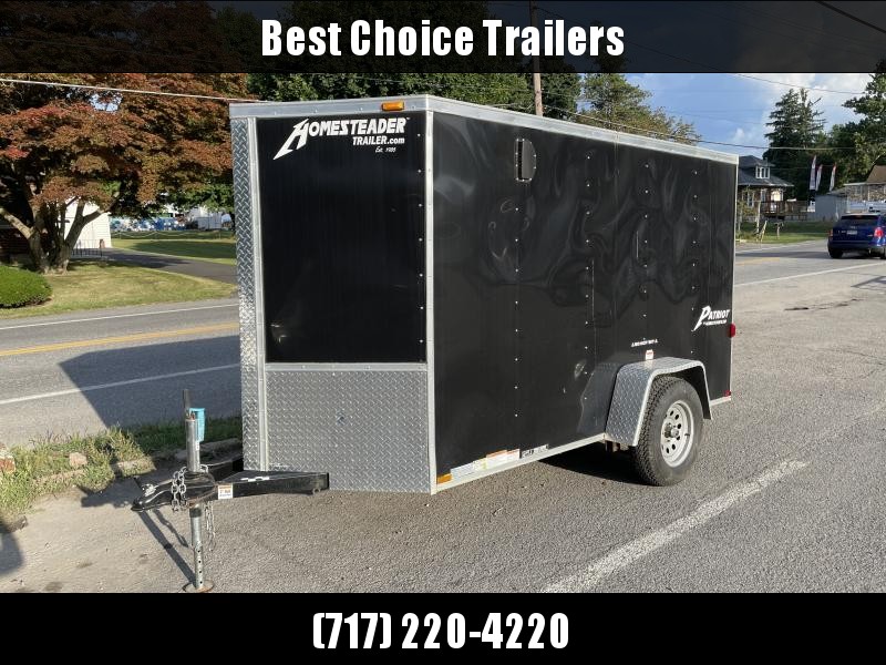 USED 2016 Homesteader 5x10' Enclosed Cargo Trailer 2990# GVW * E-TRACK & D-RINGS * SPARE TIRE * PLYWOOD WALLS AND FLOOR * VENTS * DOME LIGHT * SIDE DOOR USED 2016 Homesteader 5x10' Enclosed Cargo Trailer 2990# GVW * E-TRACK & D-RINGS * SPARE TIRE * PLYWOOD WALLS AND FLOOR * VENTS * DOME LIGHT * SIDE DOOR
