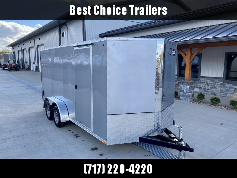 2021 ITI Cargo 7x16' Enclosed Cargo Trailer 7000# GVW * CHARCOAL EXTERIOR * .030 SEMI-SCREWLESS * 1 PC ROOF * 6'6" INTERIOR * 3/8" WALLS * 3/4" FLOOR * PLYWOOD * 24" STONEGUARD * HIGH GLOSS PAINTED FRAME * RV DOOR 2021 ITI Cargo 7x16' Enclosed Cargo Trailer 7000# GVW * CHARCOAL EXTERIOR * .030 SEMI-SCREWLESS * 1 PC ROOF * 6'6" INTERIOR * 3/8" WALLS * 3/4" FLOOR * PLYWOOD * 24" STONEGUARD * HIGH GLOSS PAINTED FRAME * RV DOOR