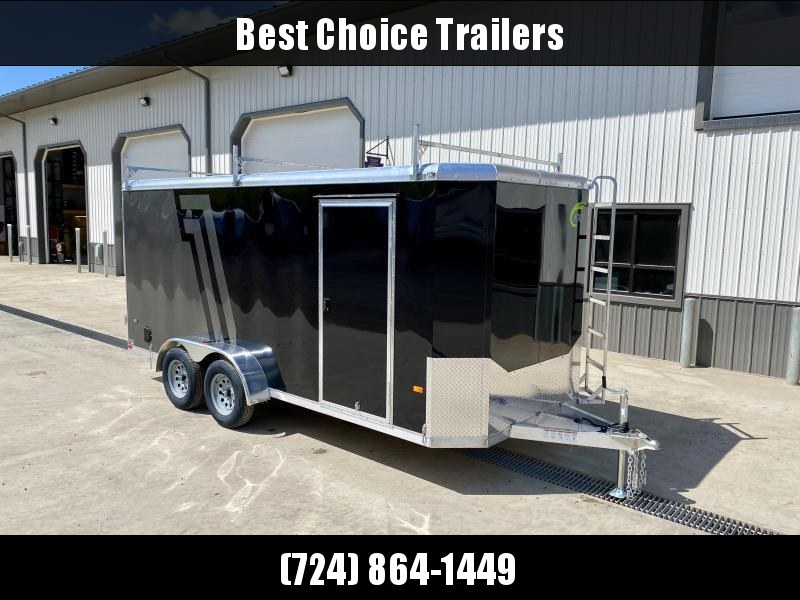 2022 NEO 7x16' NAC Aluminum Bullnose Enclosed Cargo Trailer * JD SLASH 2-TONE * LADDER RACKS AND ACCESS LADDER * BLACK AND SILVER * ALUMINUM WHEELS * 16" O.C. WALLS/CEILING * RAMP DOOR 2022 NEO 7x16' NAC Aluminum Bullnose Enclosed Cargo Trailer * JD SLASH 2-TONE * LADDER RACKS AND ACCESS LADDER * BLACK AND SILVER * ALUMINUM WHEELS * 16" O.C. WALLS/CEILING * RAMP DOOR