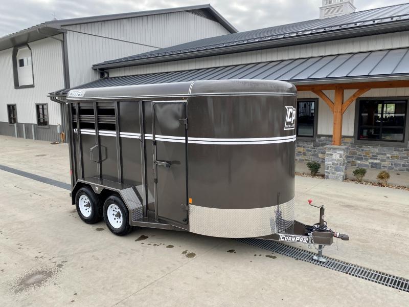 2022 Corn Pro 7x14' 2-Horse Slant Load Trailer 7000# GVW * BEIGE * 7' WIDTH * 7' HEIGHT * 2-HORSE SLANT LOAD PKG * FRONT TACK AREA * TORSION SUSPENSION * DEXTER AXLES * URETHANE PAINT 2022 Corn Pro 7x14' 2-Horse Slant Load Trailer 7000# GVW * BEIGE * 7' WIDTH * 7' HEIGHT * 2-HORSE SLANT LOAD PKG * FRONT TACK AREA * TORSION SUSPENSION * DEXTER AXLES * URETHANE PAINT