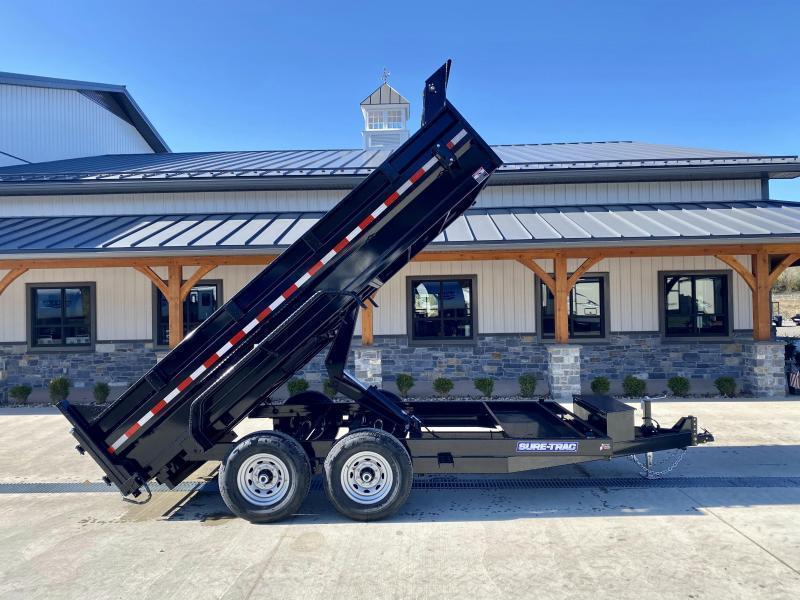 2024 Sure-Trac 7x16' LowPro HD Dump Trailer 14000# GVW