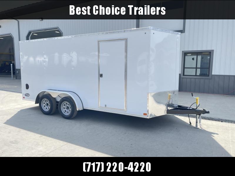 2023 ITI Cargo 7x16' Enclosed Cargo Trailer 7000# GVW * BARN DOORS * WHITE EXTERIOR * .030 SEMI-SCREWLESS * 1 PC ROOF * 6'6 INTERIOR * TUBE STUDS * TRUCKBED LINER ON TONGUE AND REAR SILLS * RV DOOR 2023 ITI Cargo 7x16' Enclosed Cargo Trailer 7000# GVW * BARN DOORS * WHITE EXTERIOR * .030 SEMI-SCREWLESS * 1 PC ROOF * 6'6 INTERIOR * TUBE STUDS * TRUCKBED LINER ON TONGUE AND REAR SILLS * RV DOOR