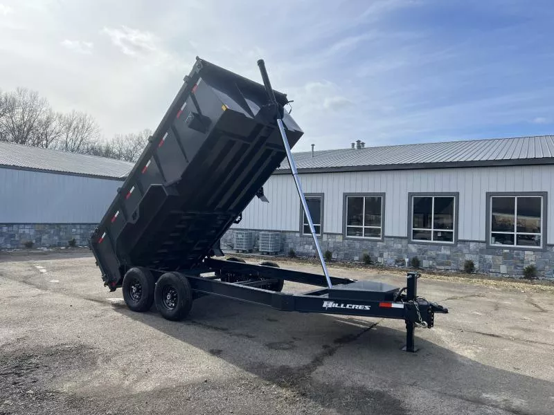 2026 Hillcrest Trailers 7x16' High Side Dump Trailer 14000 GVW * 40" HIGH SIDES * 12-TON TELESCOPIC HOIST * OVERSIZE TOOLBOX * I-BEAM FRAME * 7GA FLOOR * DELUXE TARP KIT * HD TOP RAIL * HD ADJUSTABLE COUPLER * REAR STAB JACKS * 12" O.C. C/M