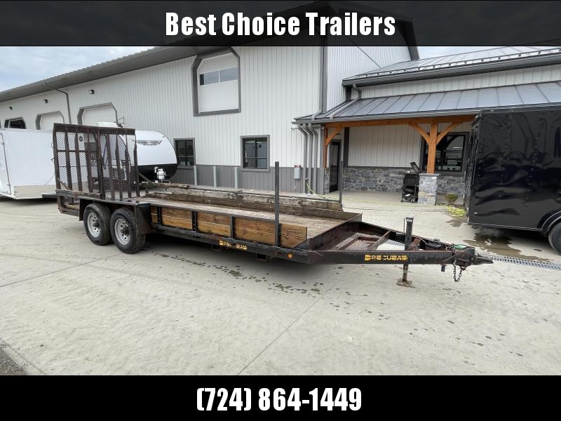 USED 2002 Pequea 7x20' Equipment Trailer 12000# GVW USED 2002 Pequea 7x20' Equipment Trailer 12000# GVW