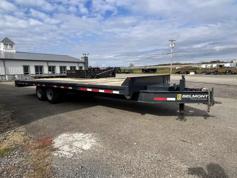 USED 2023 Belmont 102X24 16000 GVW DECKOVER TRAILER * FULL DECK TILT * I-BEAM FRAME * TOOLBOX * ADJUSTABLE COUPLER *