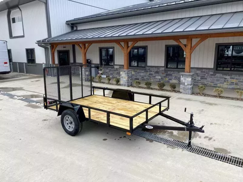 2026 AMO 78x10' Utility Landscape Trailer 2990# GVW * 4' GATE * TOOLESS GATE REMOVAL * 3500# AXLE * 15" RADIAL TIRES