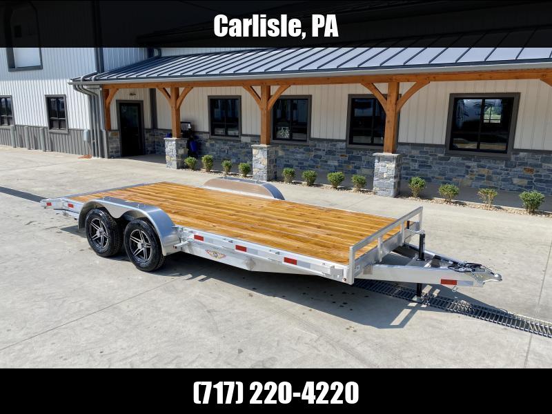2024 H&H 7x18' Aluminum Car Hauler Trailer 7000# GVW * HEAVY DUTY