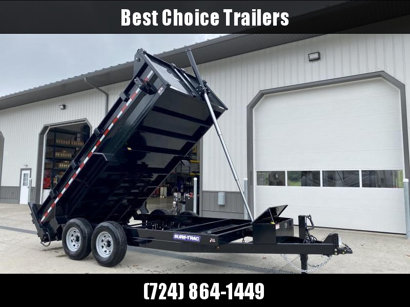 2023 Sure-Trac 7x14' Dump Trailer 14000# GVW * DELUXE TARP KIT * TELESCOPIC HOIST * FRONT/REAR BULKHEAD * INTEGRATED KEYWAY * 2' SIDES * UNDERBODY TOOL TRAY * ADJUSTABLE COUPLER * 110V CHARGER * UNDERMOUNT RAMPS * COMBO GATE 2023 Sure-Trac 7x14' Dump Trailer 14000# GVW * DELUXE TARP KIT * TELESCOPIC HOIST * FRONT/REAR BULKHEAD * INTEGRATED KEYWAY * 2' SIDES * UNDERBODY TOOL TRAY * ADJUSTABLE COUPLER * 110V CHARGER * UNDERMOUNT RAMPS * COMBO GATE