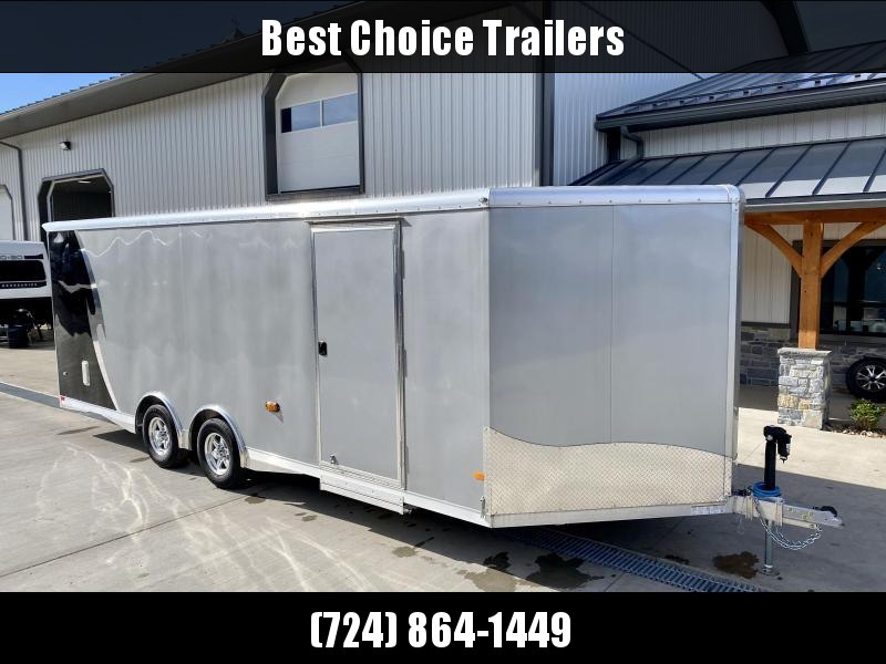 2020 NEO 8.5x22' Aluminum Enclosed Car Trailer 9990# GVW * NUDO FLOOR/RAMP * FULL ESCAPE DOOR * SPREAD AXLE * REAR SPOILER * ALUMINUM WHEELS * SCREWLESS * 1PC ROOF * RV DOOR * POWER PACKAGE * LED LIGHTS * CEILING LINER * ELECTRIC JACK * SLIDE OUT STEP 2020 NEO 8.5x22' Aluminum Enclosed Car Trailer 9990# GVW * NUDO FLOOR/RAMP * FULL ESCAPE DOOR * SPREAD AXLE * REAR SPOILER * ALUMINUM WHEELS * SCREWLESS * 1PC ROOF * RV DOOR * POWER PACKAGE * LED LIGHTS * CEILING LINER * ELECTRIC JACK * SLIDE OUT STEP