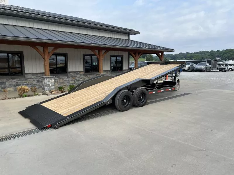 2026 MAXXD 102x24' T8X Power Tilt Equipment Trailer 17500# GVW * DUAL PISTON * HYDRAULIC JACK * FULL FRAME TILT * 102" DECK/DRIVE OVER FENDERS * TORSION SUSPENSION * WIRELESS REMOTE * WINCH PLATE * 12" O.C. CROSSMEMBERS * 8000LB AXLES * 17.5IN RUBBER