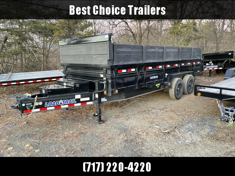 USED 2020 Load Trail 7x20' HD Bumper Pull Dump Trailer 20000# GVW * DEXTER 10000# TORSION AXLES * OVERSIZE 6X30" HOIST * 7GA FLOOR * 3-WAY GATE * I-BEAM FRAME * TARP KIT * INTEGRATED KEYWAY * POWDER PRIMER * DUAL 12K JACKS USED 2020 Load Trail 7x20' HD Bumper Pull Dump Trailer 20000# GVW * DEXTER 10000# TORSION AXLES * OVERSIZE 6X30" HOIST * 7GA FLOOR * 3-WAY GATE * I-BEAM FRAME * TARP KIT * INTEGRATED KEYWAY * POWDER PRIMER * DUAL 12K JACKS