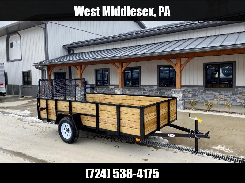 2025 AMO 78x12' High Side Utility Landscape Trailer 2990# GVW * 3-BOARD HIGH SIDE * 2' SIDES * TOOLESS GATE REMOVAL * TIE DOWNS 1750183930