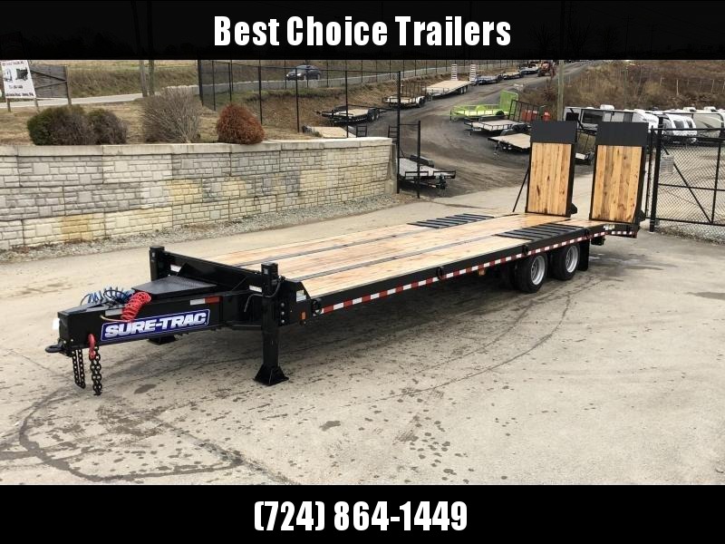2020 Sure Trac 102x24+7.5' Air Brake Beavertail Deckover Trailer 49000# GVW * 40X80 WOOD FILLED AIR RAMPS 40x80 * 7.5' DOUBLE BROKE BEAVERTAIL * 14" PIERCED I-BEAM FRAME * 2" OAK DECK * HUTCH 9700 SUSPENSION * DUAL 50K 2-SP JACKS * TOOLBOX * (12) 1" D-RI 2020 Sure Trac 102x24+7.5' Air Brake Beavertail Deckover Trailer 49000# GVW * 40X80 WOOD FILLED AIR RAMPS 40x80 * 7.5' DOUBLE BROKE BEAVERTAIL * 14" PIERCED I-BEAM FRAME * 2" OAK DECK * HUTCH 9700 SUSPENSION * DUAL 50K 2-SP JACKS * TOOLBOX * (12) 1" D-RI