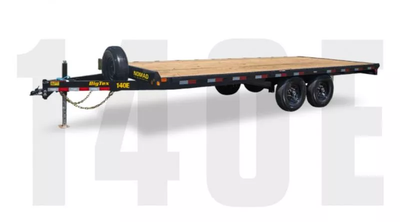 2026 Big Tex Trailers 14OE 102x18' Flatbed Deckover Trailer 14000# GVW * CHANNEL FRAME & TONGUE * STAKE POCKTS/RUBRAIL * 8' SLIDE IN RAMPS * ADJUSTABLE COUPLER * DROP LEG JACK * SLIPPER SPRING SUSPENSION