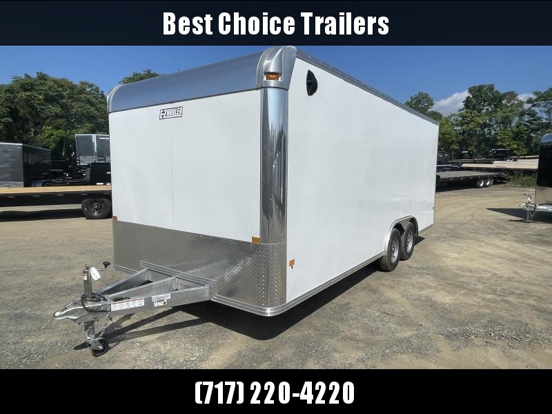 2022 EZ Hauler 8.5x20' Aluminum Enclosed Car Hauler 7000# GVW * WHITE IN COLOR * ALUMINUM WHEELS * 16" O/C * SCREWLESS * ONE PC ROOF * VINYL WALLS * CLEARANCE 2022 EZ Hauler 8.5x20' Aluminum Enclosed Car Hauler 7000# GVW * WHITE IN COLOR * ALUMINUM WHEELS * 16" O/C * SCREWLESS * ONE PC ROOF * VINYL WALLS * CLEARANCE