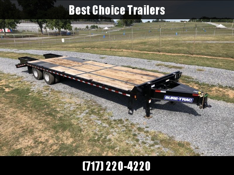 2020 Sure-Trac 102x30' HD Beavertail Deckover Trailer 25900# GVW * FULL WIDTH RAMPS * PAVER SPECIAL * OAK BEAVERTAIL/DECK/RAMPS * DEXTER 12K AXLES * HUTCH SUSPENSION * DUAL JACKS * MUD FLAPS * EXTRA D-RINGS * INTEGRATED TOOLBOX * PIERCED FRAME * CROSS TRA 2020 Sure-Trac 102x30' HD Beavertail Deckover Trailer 25900# GVW * FULL WIDTH RAMPS * PAVER SPECIAL * OAK BEAVERTAIL/DECK/RAMPS * DEXTER 12K AXLES * HUTCH SUSPENSION * DUAL JACKS * MUD FLAPS * EXTRA D-RINGS * INTEGRATED TOOLBOX * PIERCED FRAME * CROSS TRA