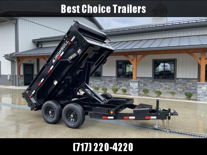 2022 Ironbull 6x10' Dump Trailer 9990# GVW * TARP KIT * SCISSOR HOIST * STACKED I-BEAM FRAME * 6" TUBE BEDFRAME * 2PC 10GA BED & WALLS W/ KEYWAY * COMBO GATE * UNDERBODY BED RUNNERS * DEXTER AXLES * IRONCLAD WARRANTY 2022 Ironbull 6x10' Dump Trailer 9990# GVW * TARP KIT * SCISSOR HOIST * STACKED I-BEAM FRAME * 6" TUBE BEDFRAME * 2PC 10GA BED & WALLS W/ KEYWAY * COMBO GATE * UNDERBODY BED RUNNERS * DEXTER AXLES * IRONCLAD WARRANTY